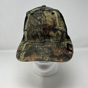 Mossy Oak Hat Cap Green Hardwood Camo Trucker Adjustable Mesh Hunting Adult